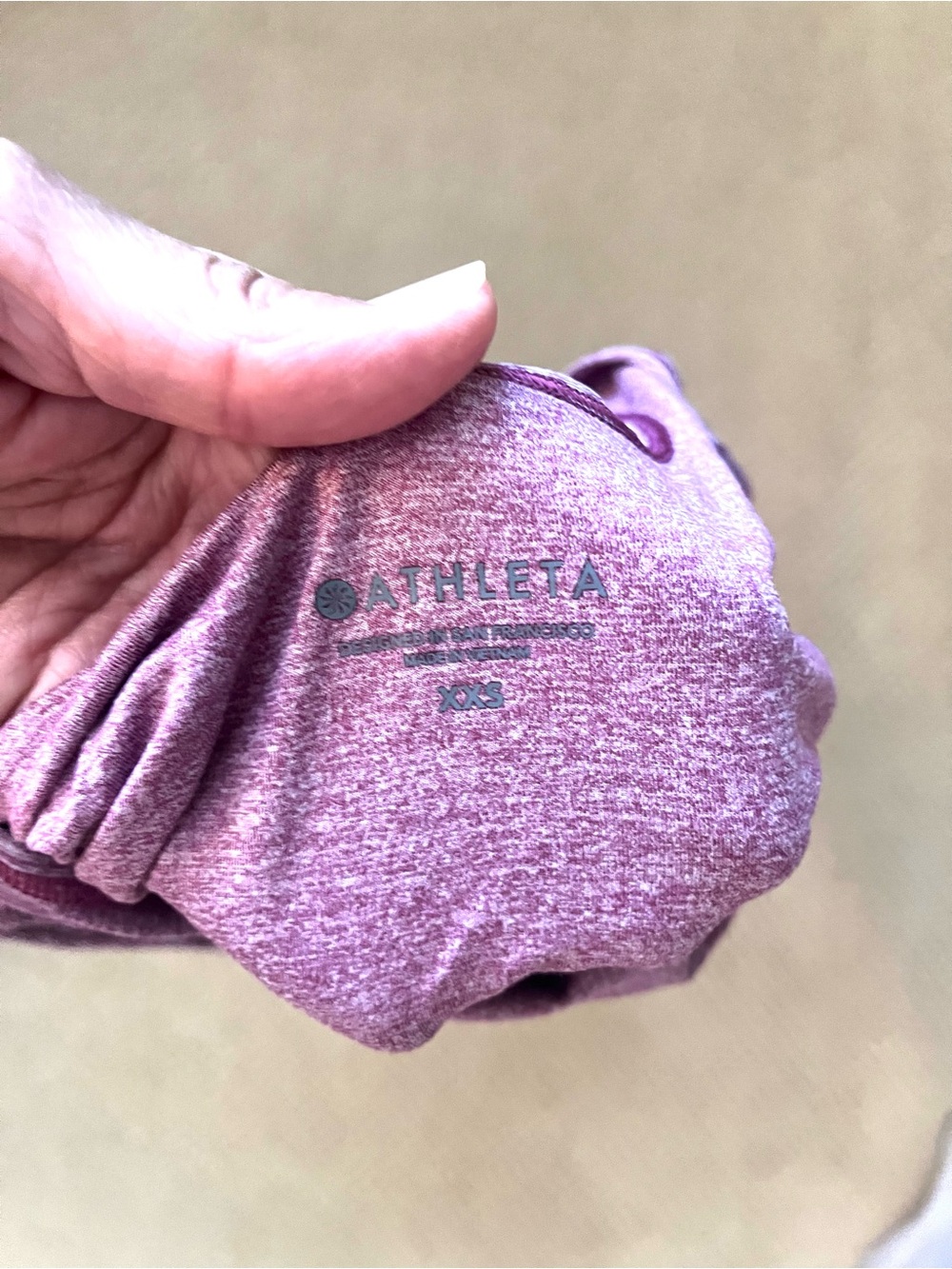 Athleta Nitro Heathered Rose Racerback Tank Women’s size XXS - Picture 5 of 10